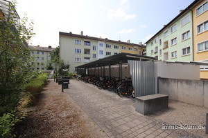 �berdachte Fahrrad-Station